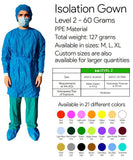 ISO Certified Isolation Gown Level 2 (Air)